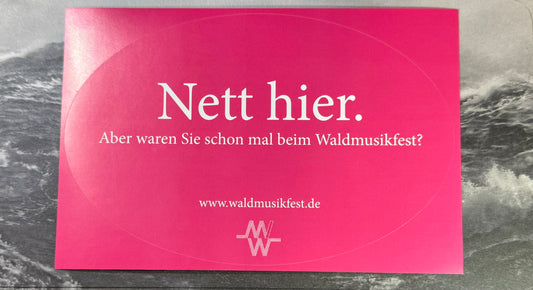 Waldmusikfest - Nett hier. Sticker 5 Stück